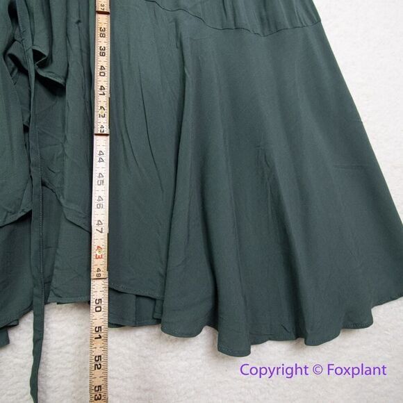 New! City Chic Fiesta Fun Maxi Dress in olive jungle green, plus size 16 - Picture 10 of 16